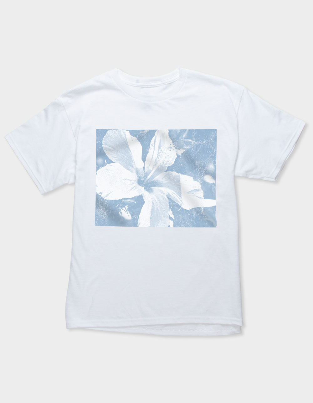HIBISCUS Photo Unisex Kids Tee - WHITE