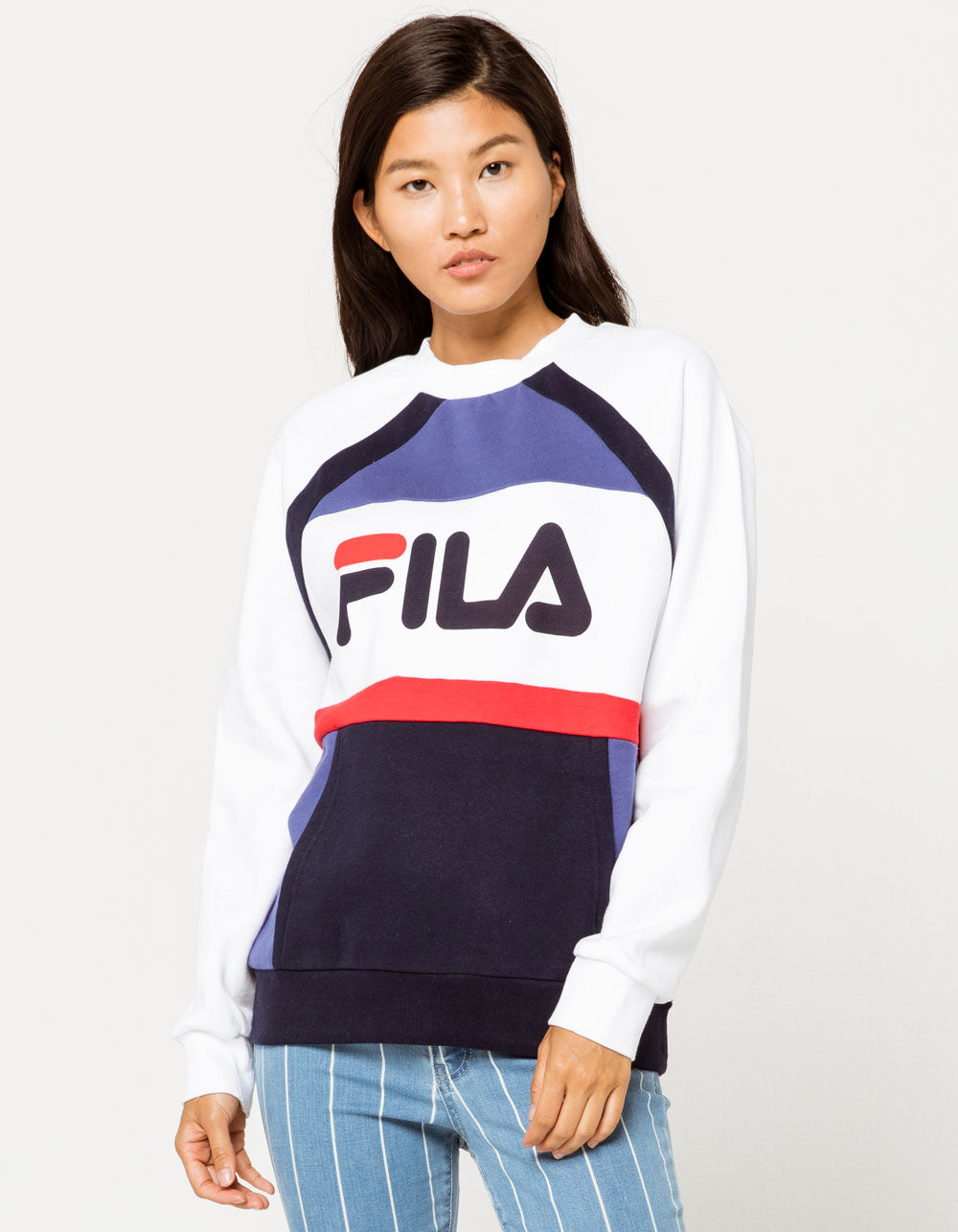 FILA Emi Womens Sweatshirt - WHITE COMBO | Tillys