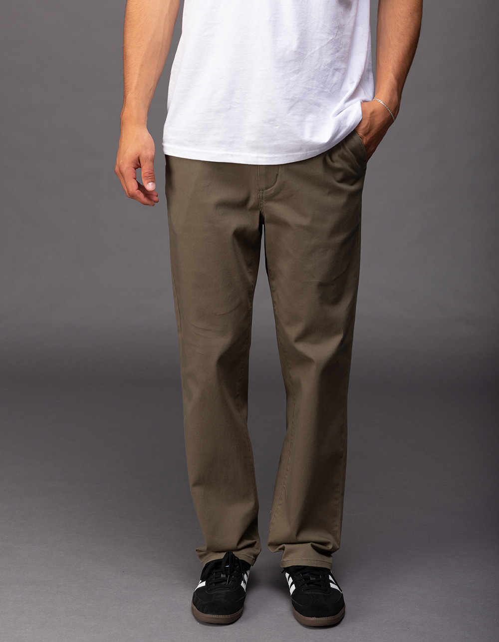 RSQ Mens Slim Straight Chino Pants ARMY Tillys