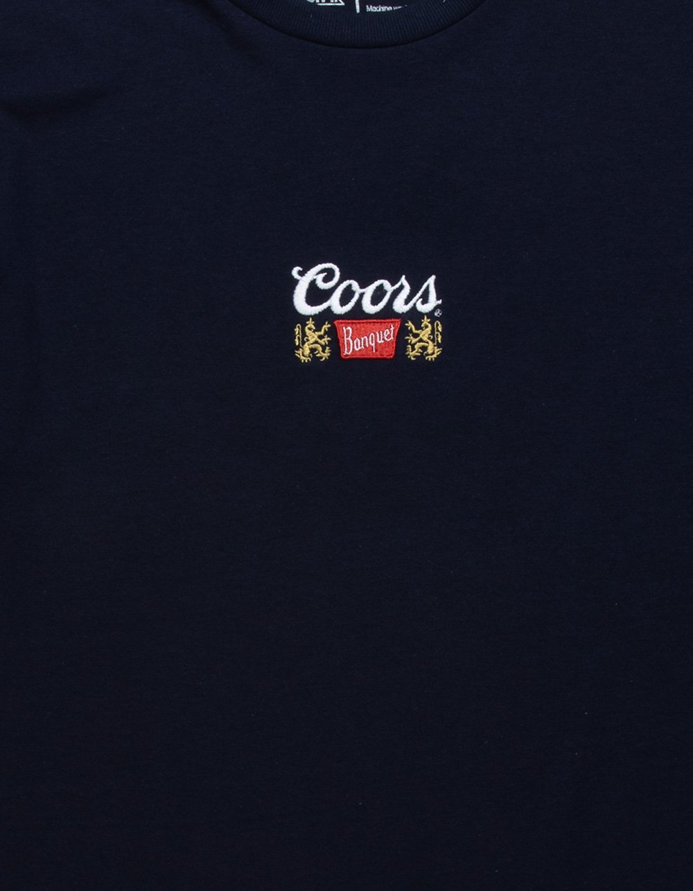 COORS Logo Embroidered Mens Tee - NAVY