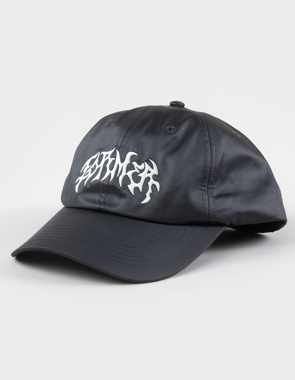 FORMER Puncture Satin Snapback Hat - BLACK
