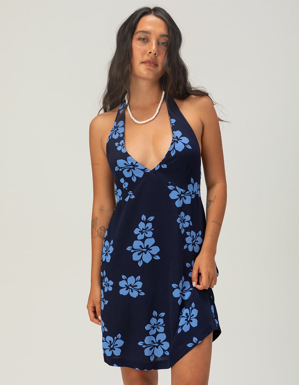 ROXY Summer Day Womens Halter Dress - NAVY