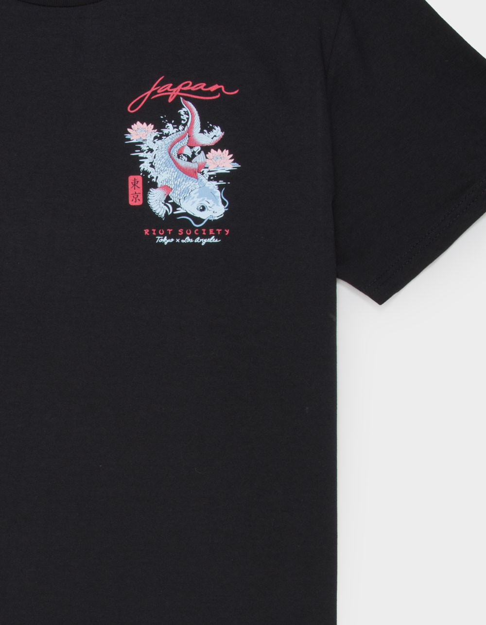 RIOT SOCIETY Japan Koi Boys Tee - BLACK