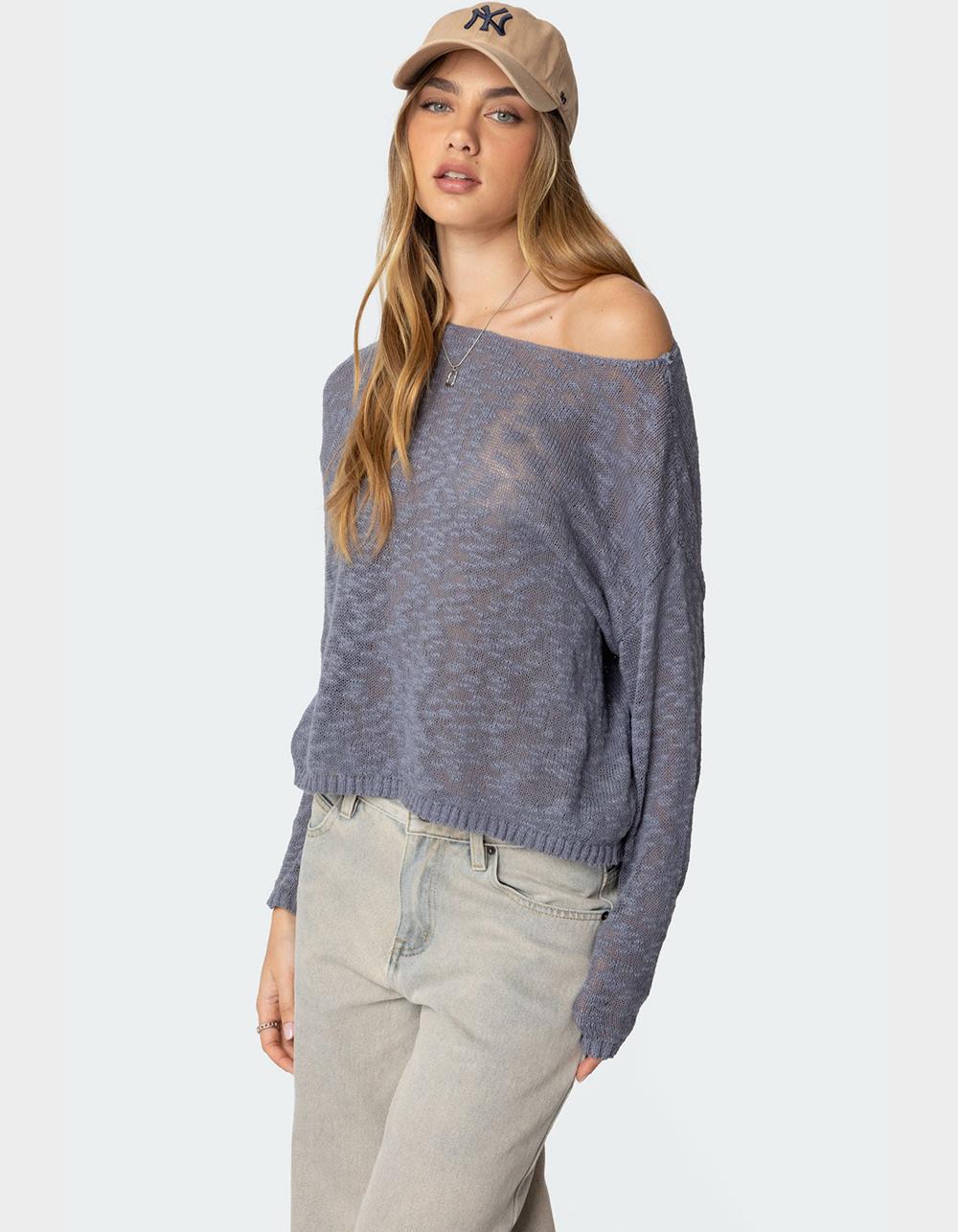 EDIKTED Bri Oversized Boat Neck Sweater