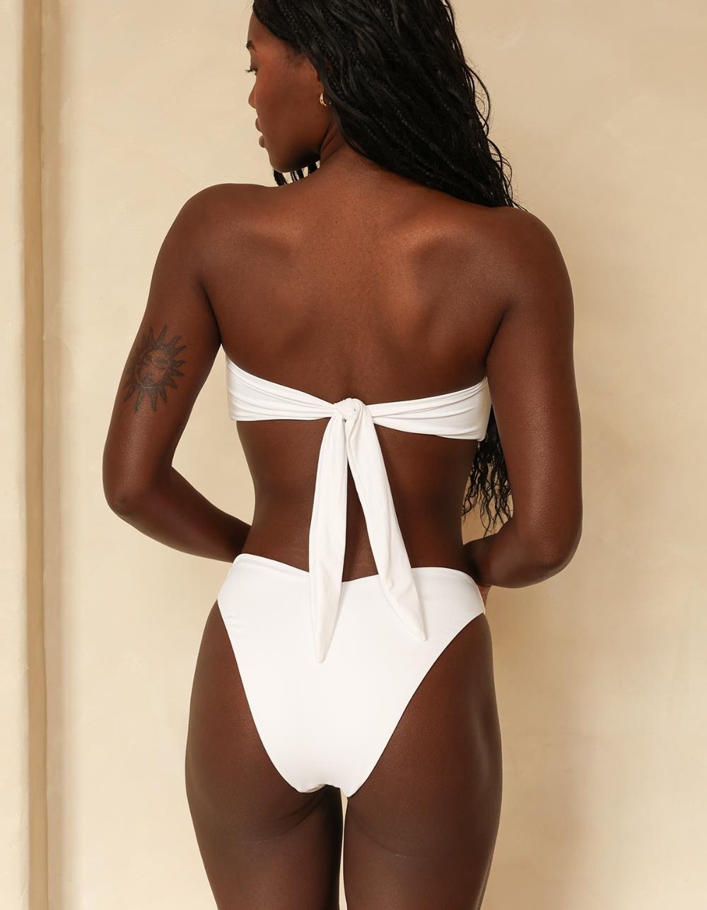 DIPPIN' DAISY'S Polo Super Cheeky Bikini Bottoms - WHITE