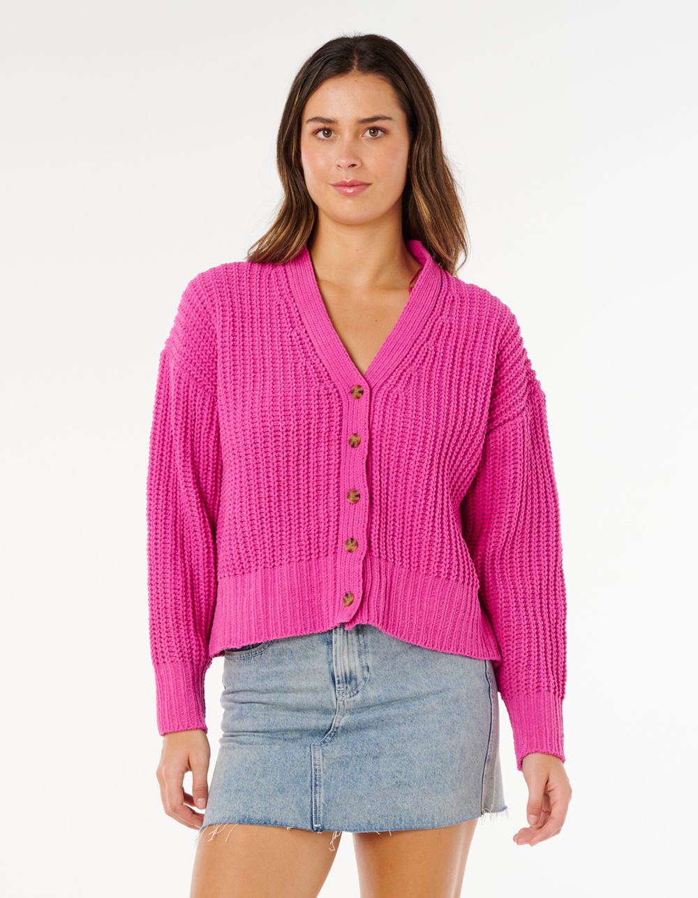 RIP CURL Neon Isles Womens Cardigan - LIGHT PINK