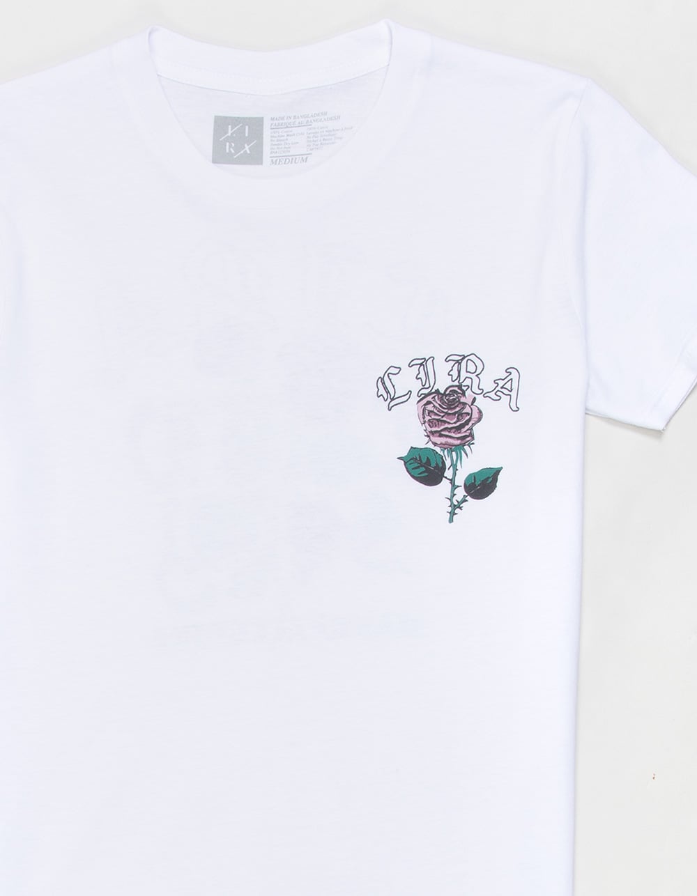 LIRA Old English Rose Boys Tee - WHITE