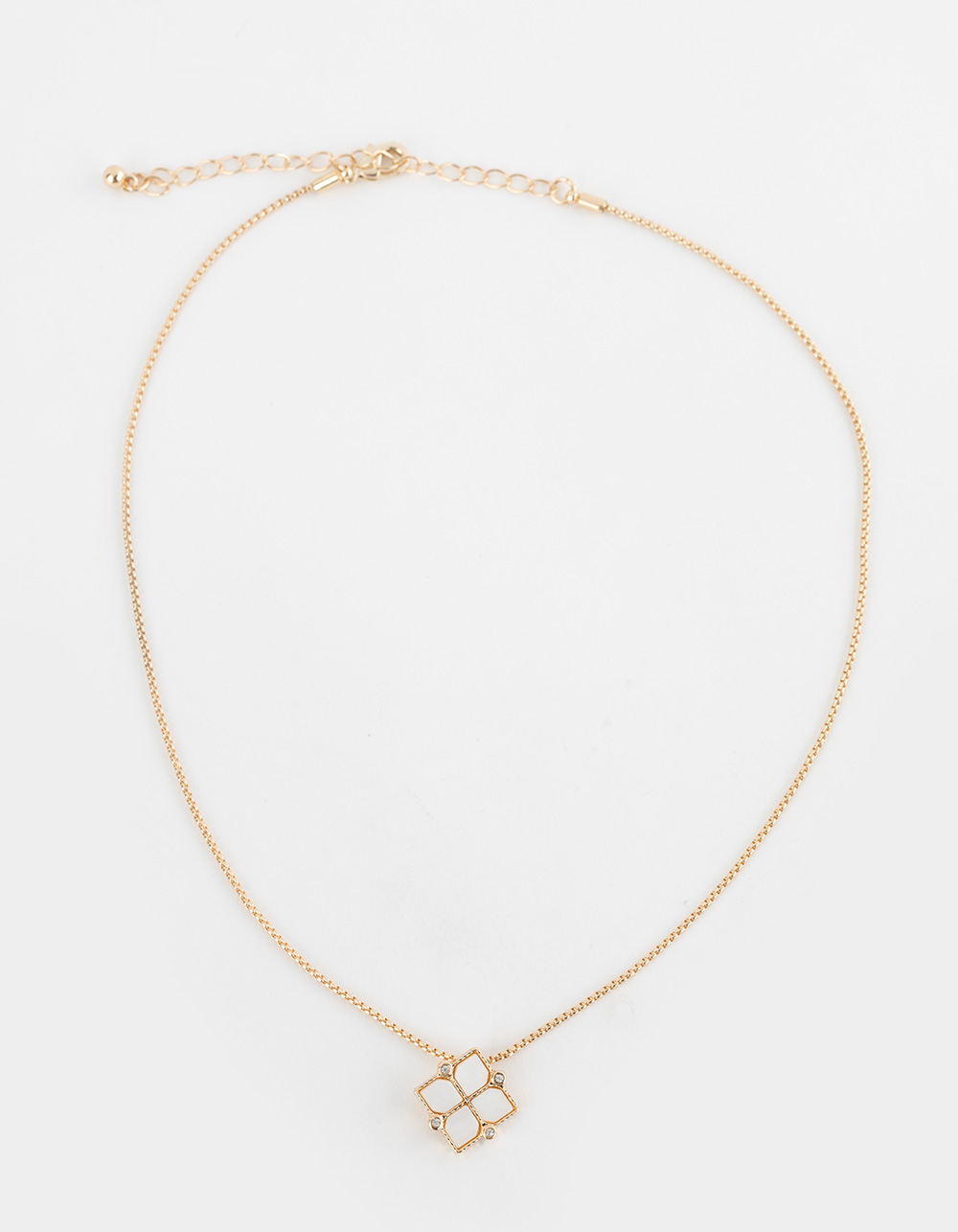 FULL TILT Dainty Iridescent Pendant Necklace - GOLD