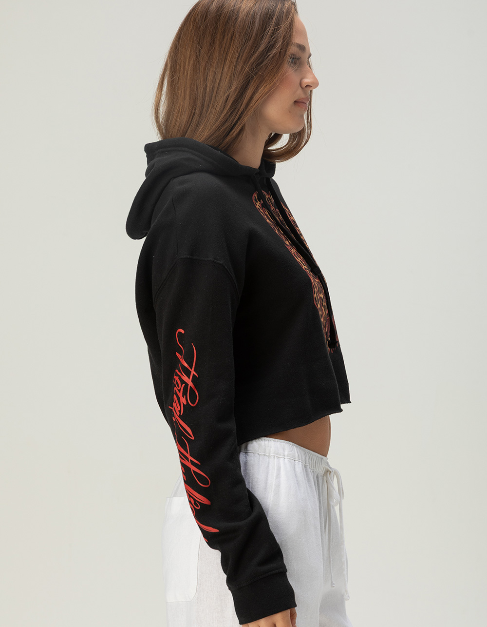 METAL MULISHA Prowler Womens Crop Hoodie - BLACK