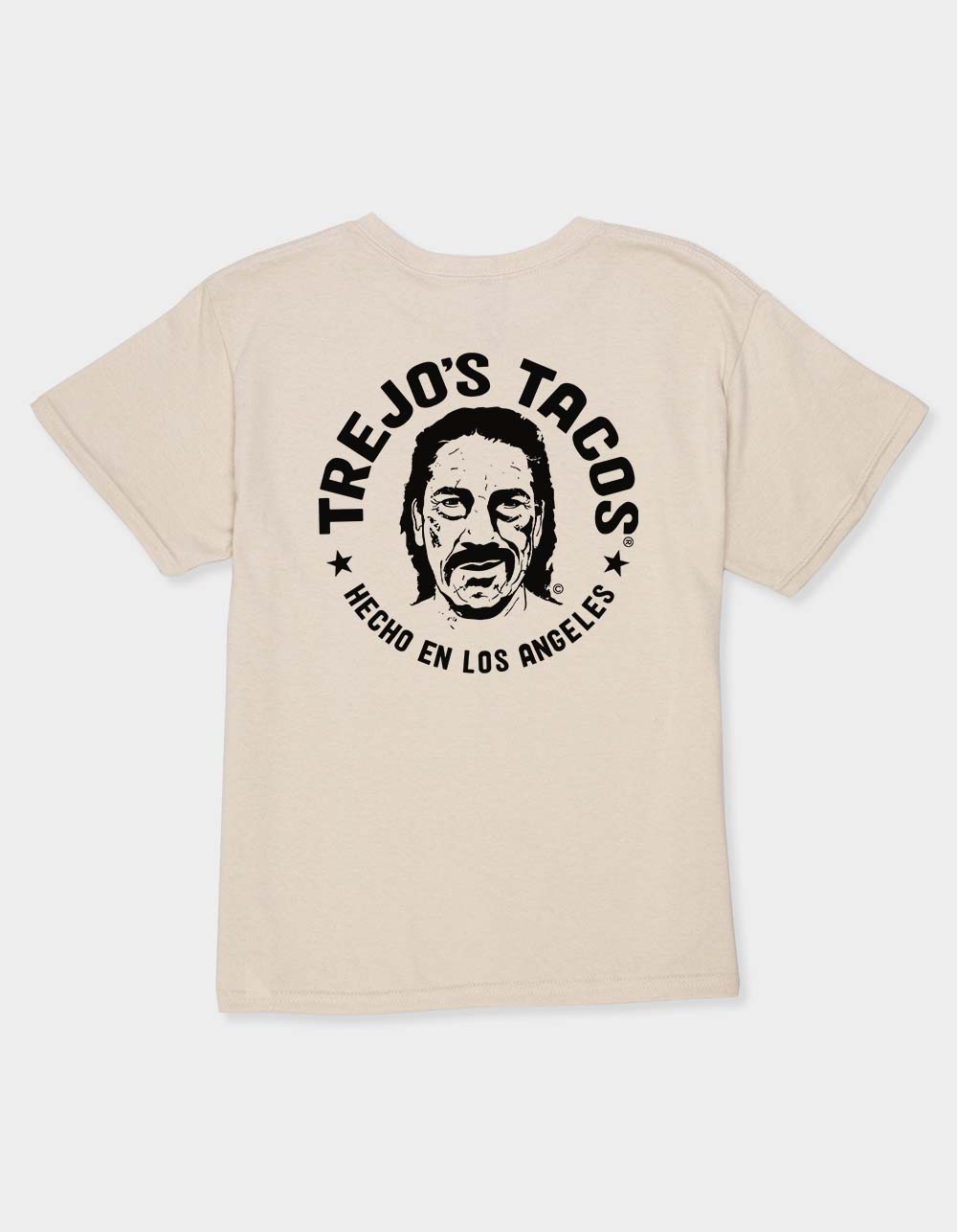 TREJO'S TACOS Face Logo Unisex Kids Tee - SAND
