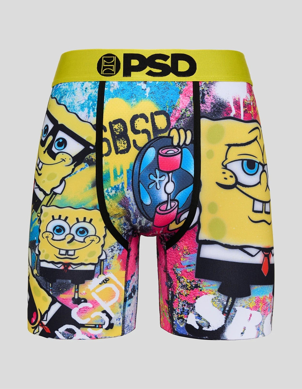 PSD x SpongeBob SquarePants SBSP Mens Boxer Briefs - MULTI