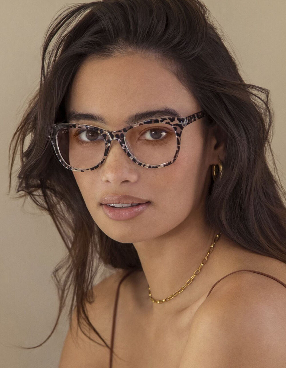 DIFF EYEWEAR Carina Blue Light Glasses LEOPA LEBB160