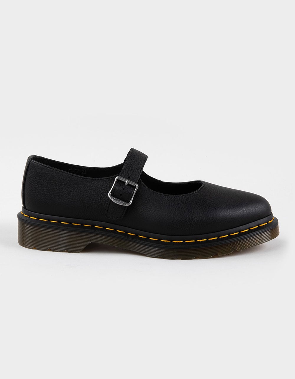 DR. MARTENS Elphie Mary Jane Womens Virginia Leather Shoes - BLACK