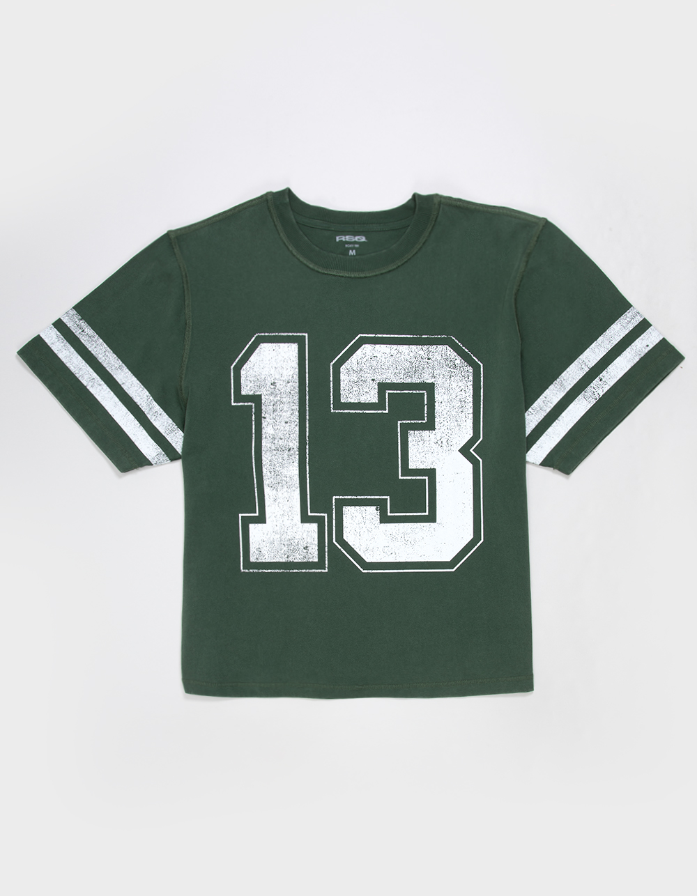 RSQ Mens Boxy Jersey Tee - GREEN/WHITE