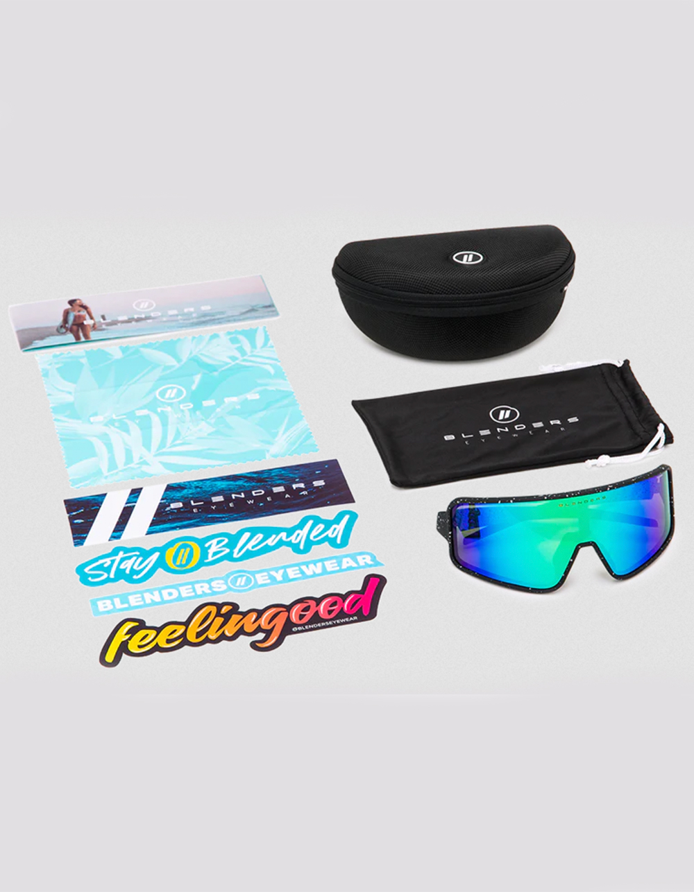 BLENDERS EYEWEAR Eclipse Jaded Tiger Polarized Sunglasses JADE Tillys