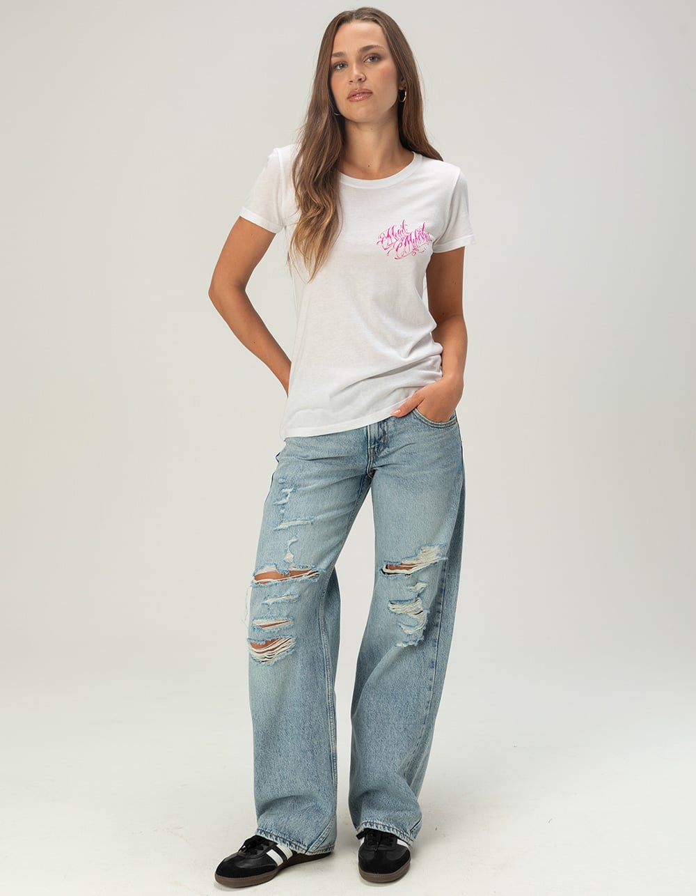 METAL MULISHA Corset Womens Tee - WHITE