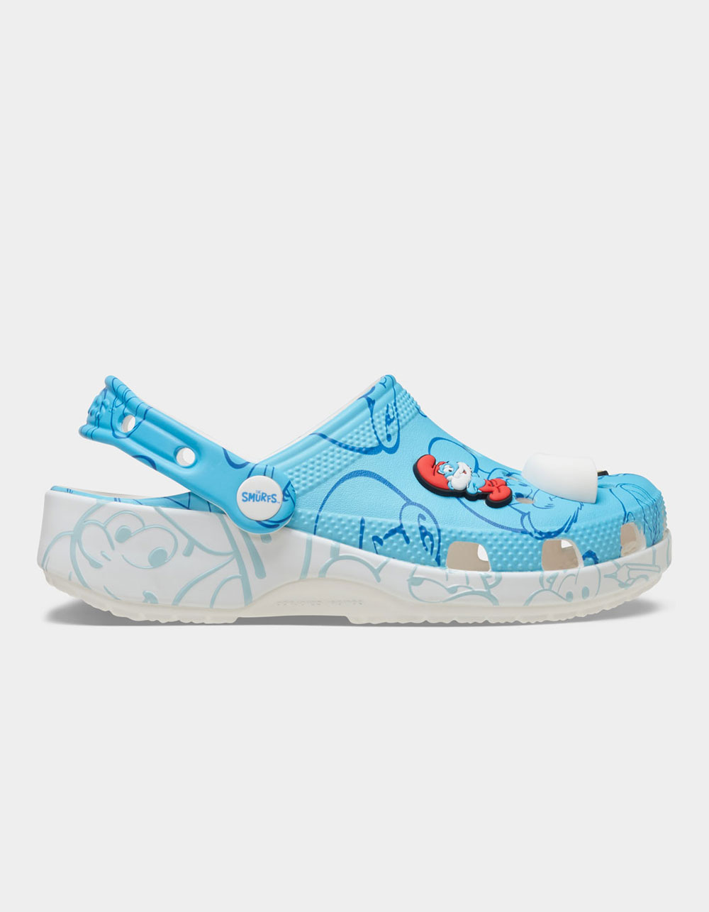 CROCS x Smurfs Kids Classic Clogs - BLUE/WHITE