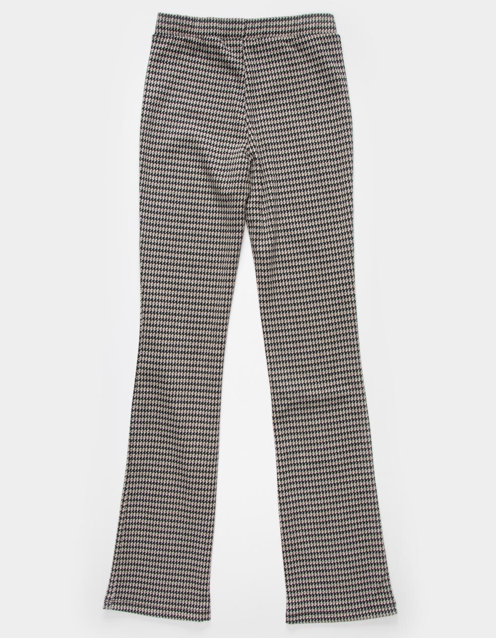 FULL TILT Plaid Flare Girls Black Pants Tillys