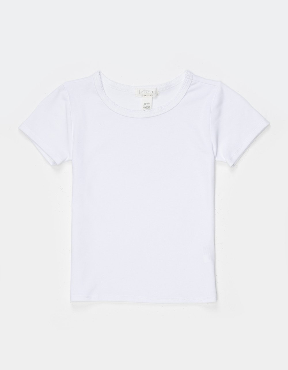 FULL TILT Essentials Girls Baby Tee - WHITE