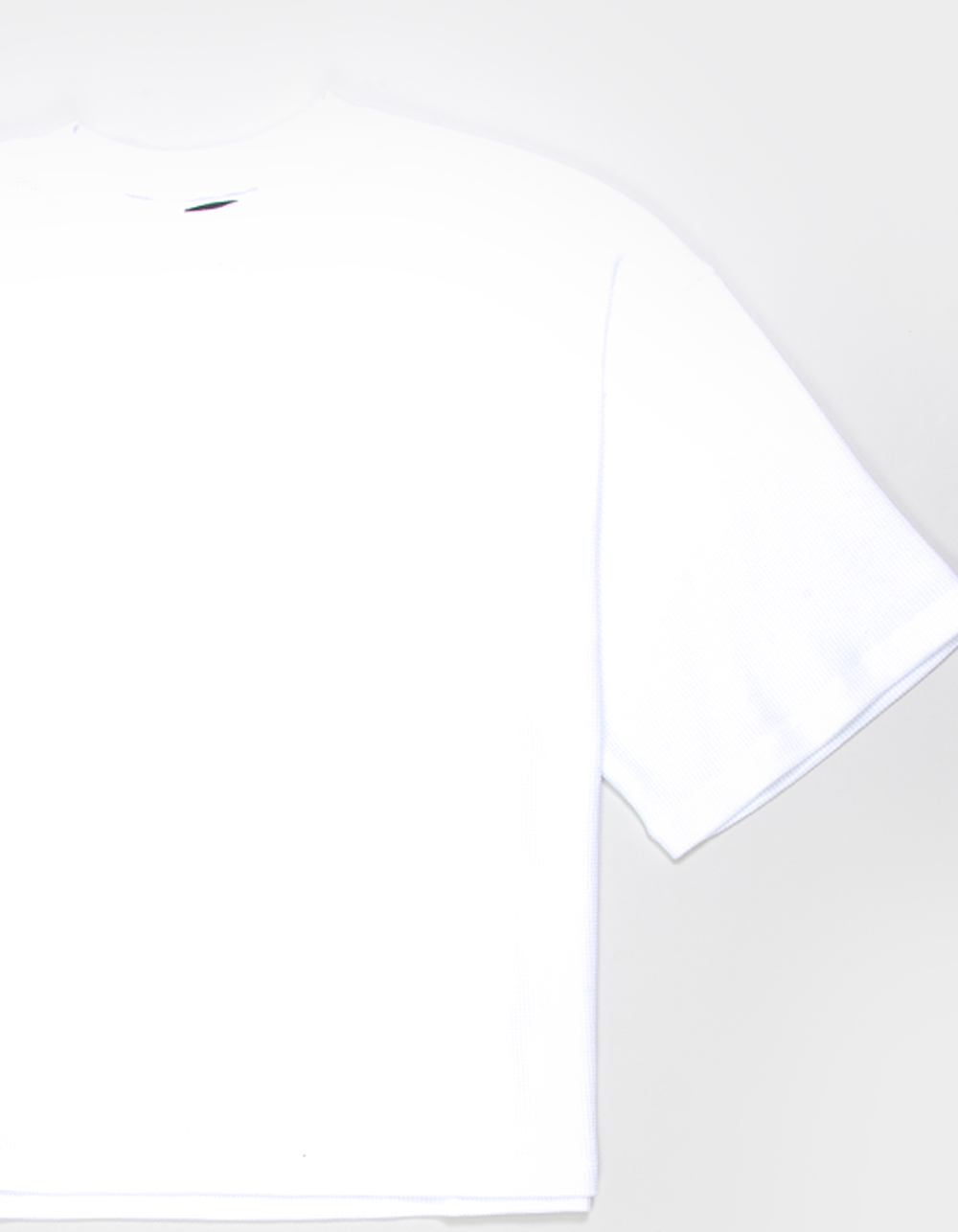 RSQ Mens Textured Baggy Crop Tee - WHITE