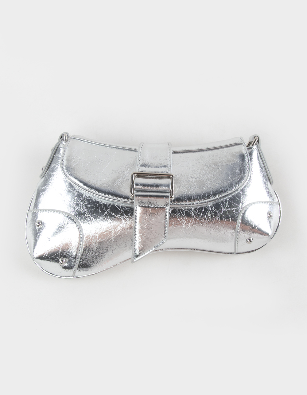 Metallic Shoulder Bag - SILVER