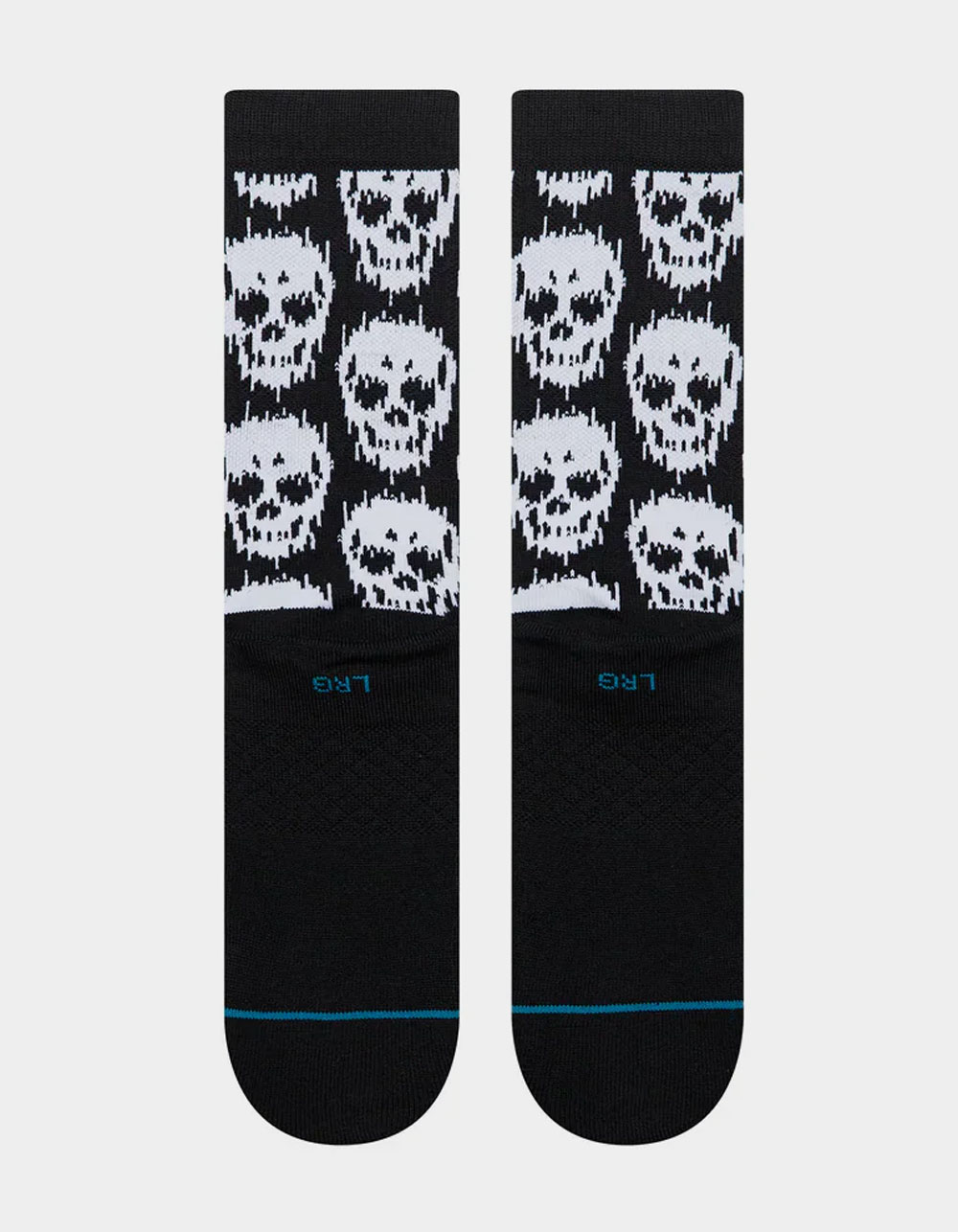 STANCE Static Skull Crew Socks - BLACK