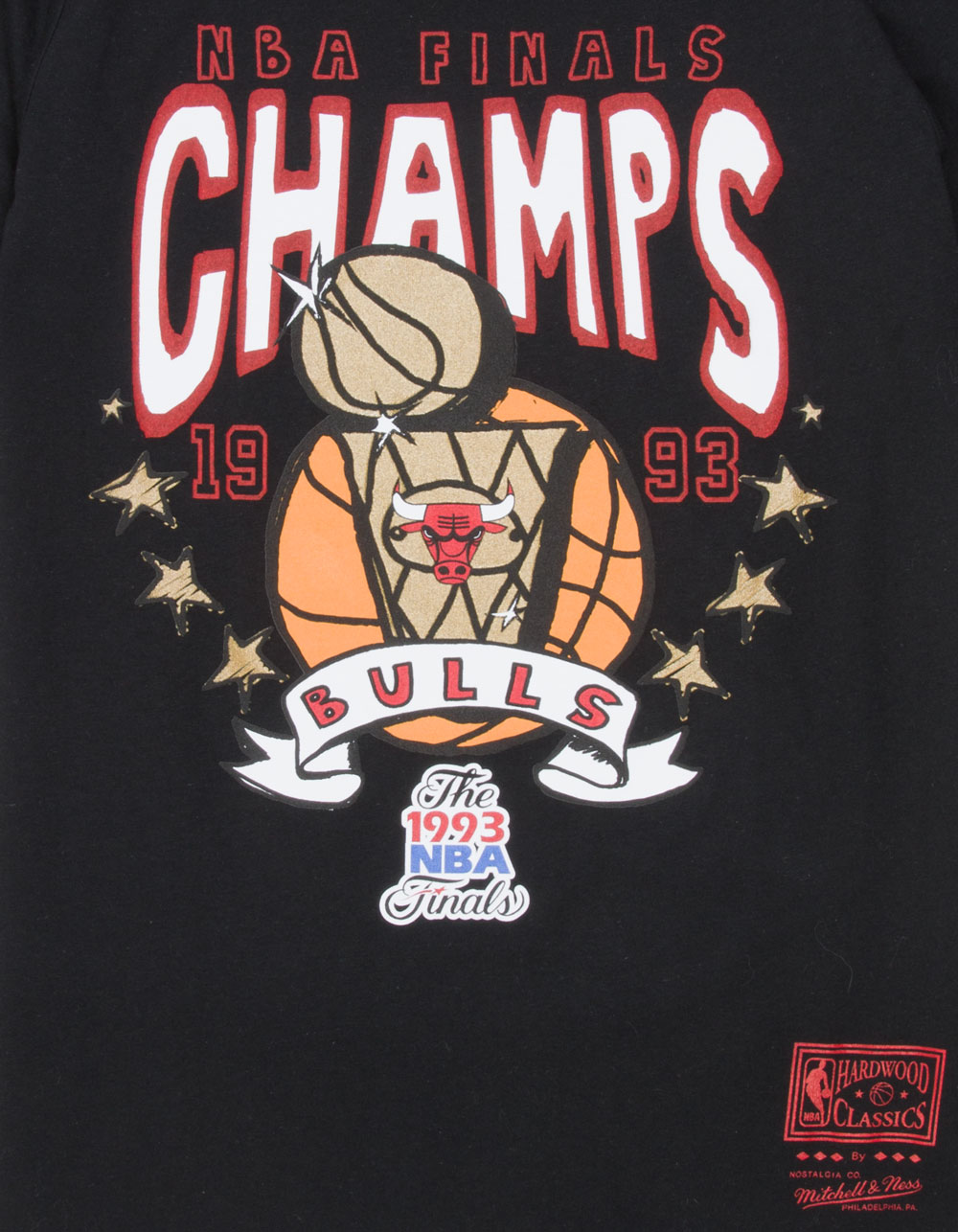 MITCHELL & NESS Chicago Bulls Champs Boys Tee - BLACK