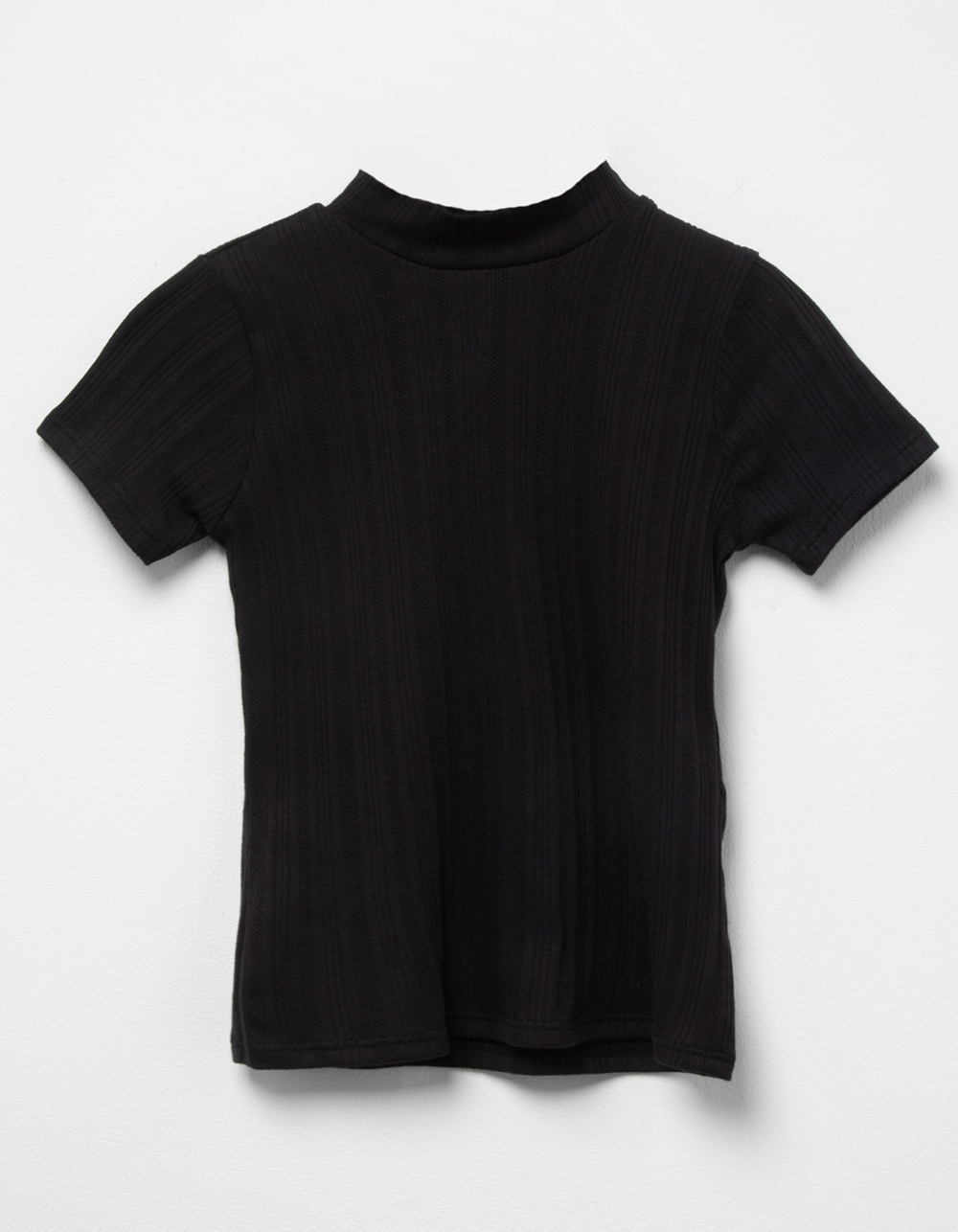 FULL TILT Girls Mock Neck Top BLACK Tillys