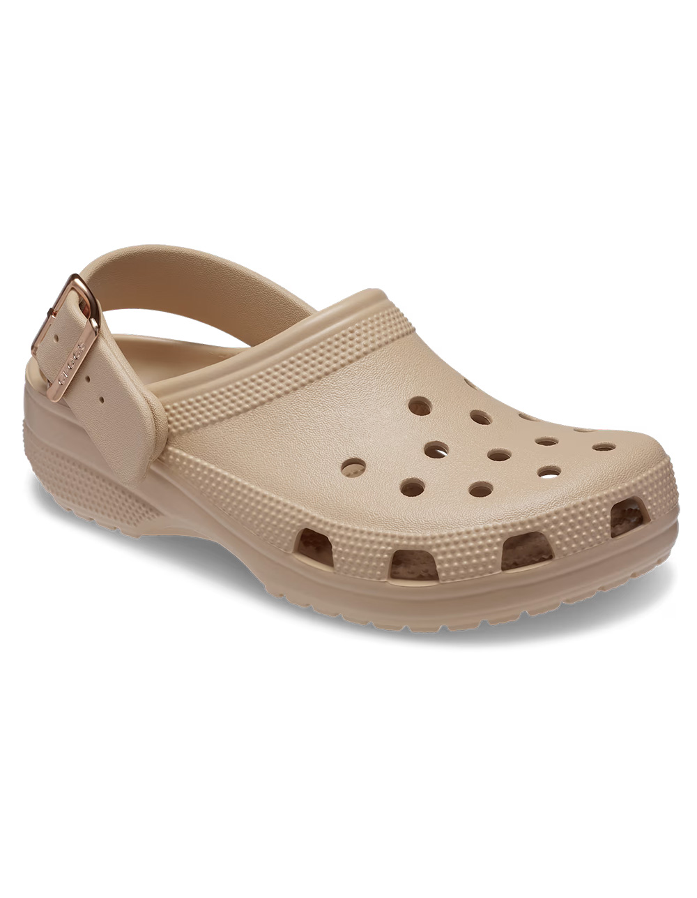 CROCS Classic Metallic Buckle Clogs - BLUSH