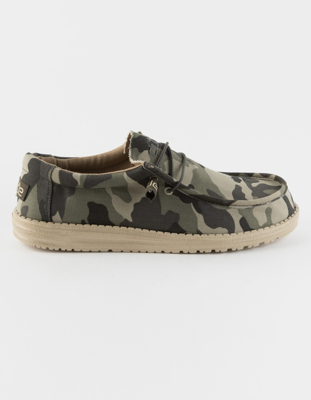 HEY DUDE Wally Canvas Mens Shoes - CAMO 