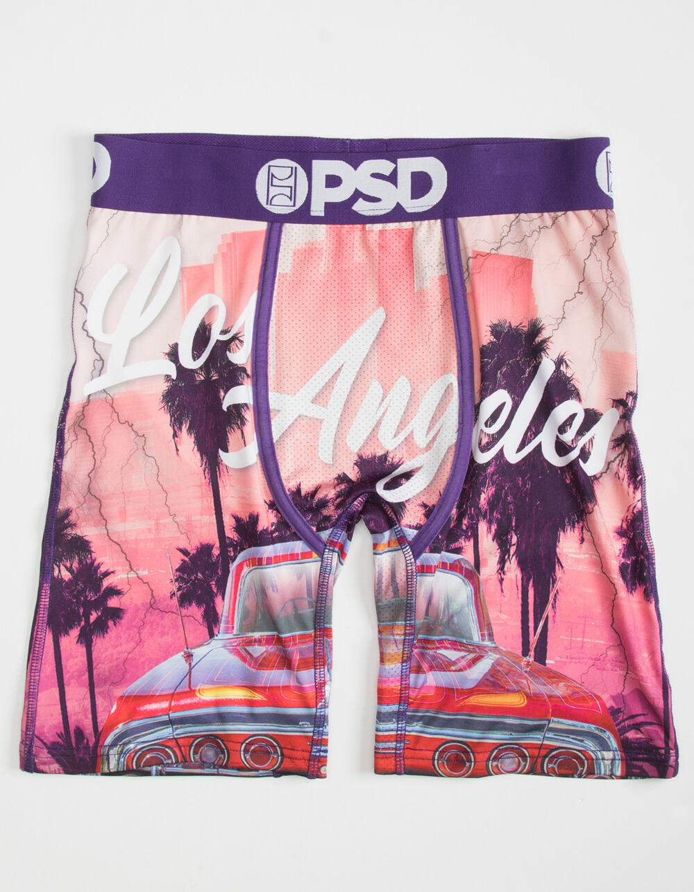PSD Underwear Men's Boxer Briefs (Black/Vice City/XL)