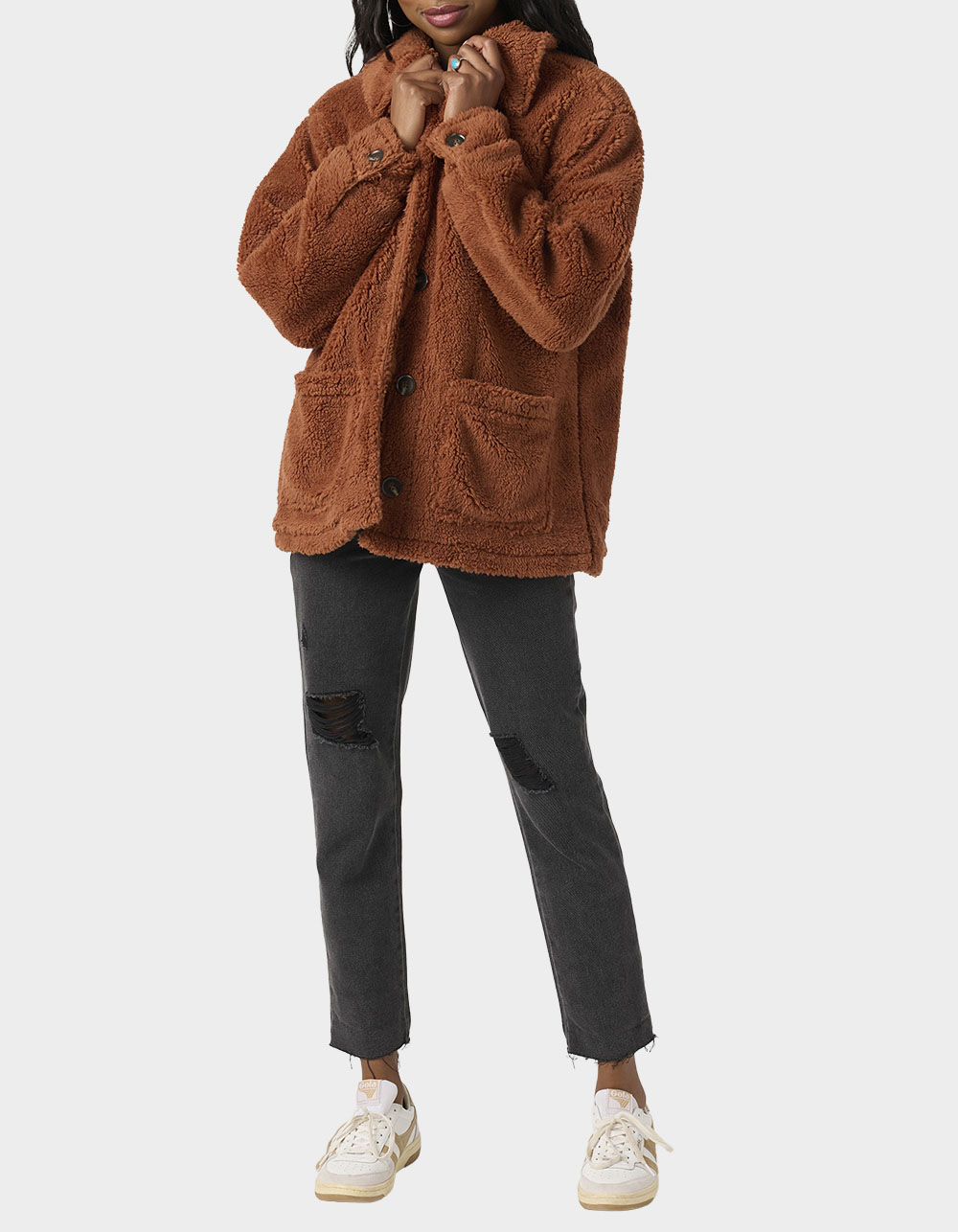 O'NEILL Huxlee Solid Womens Jacket - BROWN