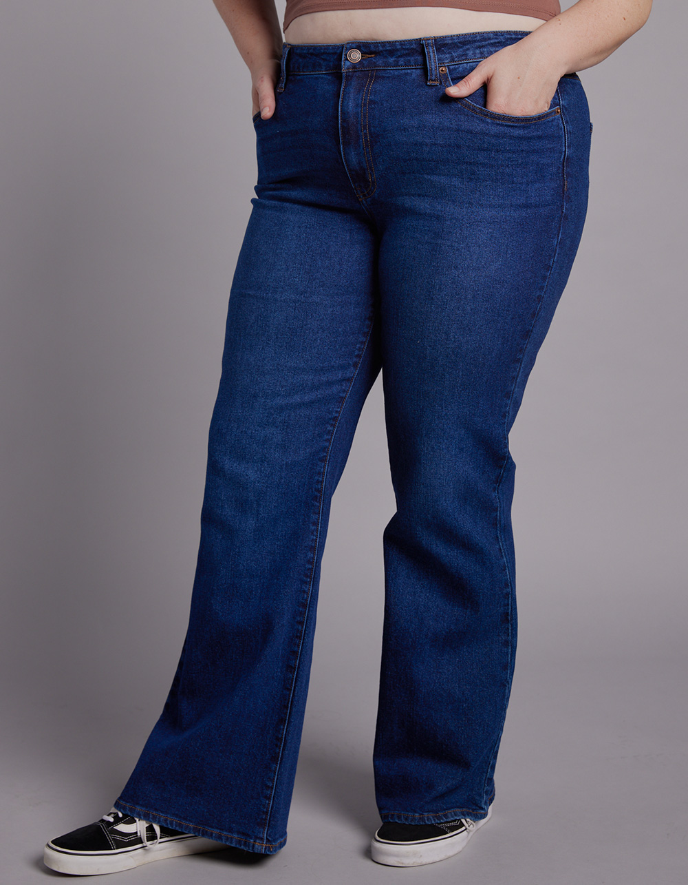 RSQ Womens High Rise Flare Jeans - DARK WASH