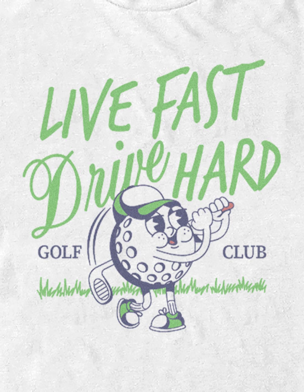 GOLF Live Fast Drive Hard Unisex Tee - WHITE