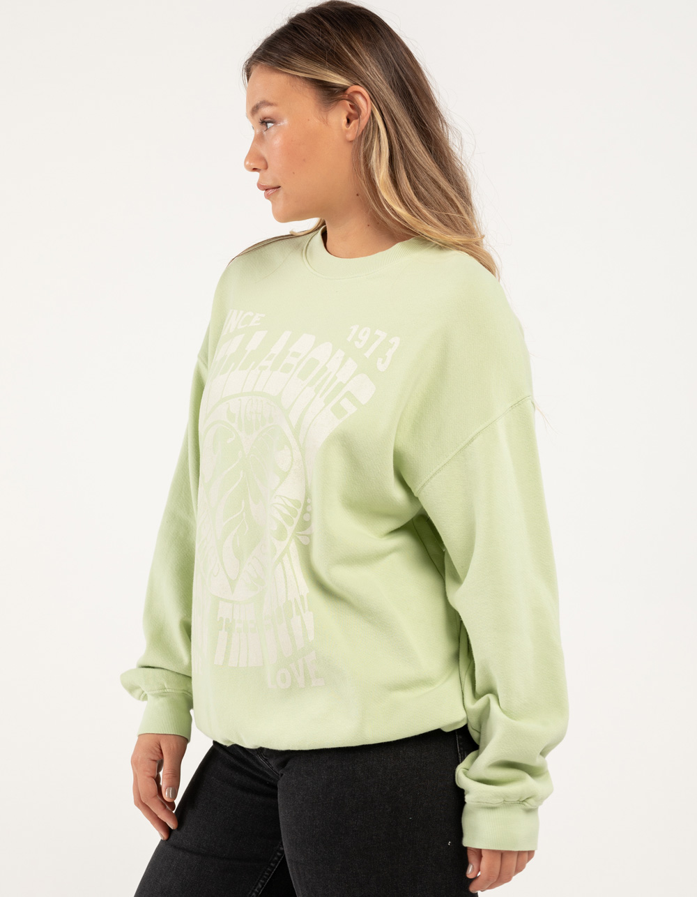 Billabong Ride In Pullover Sweatshirt - Women's Sweatshirts in Athletic  Grey