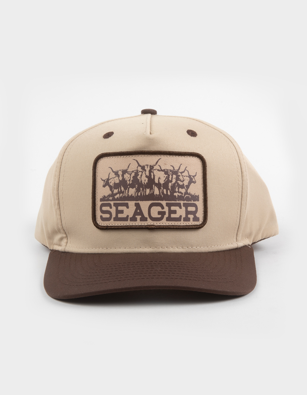 SEAGER The Heard Snapback Hat - BROWN COMBO