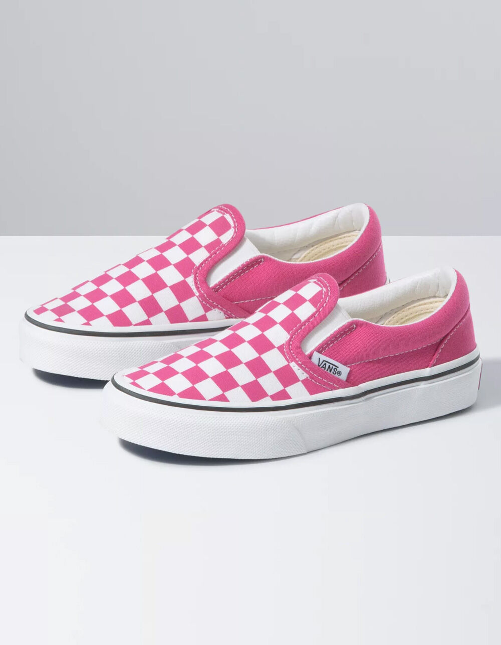 VANS Checkerboard Classic Slip-On Girls Shoes - FUCHSIA PURPLE/TRUE ...