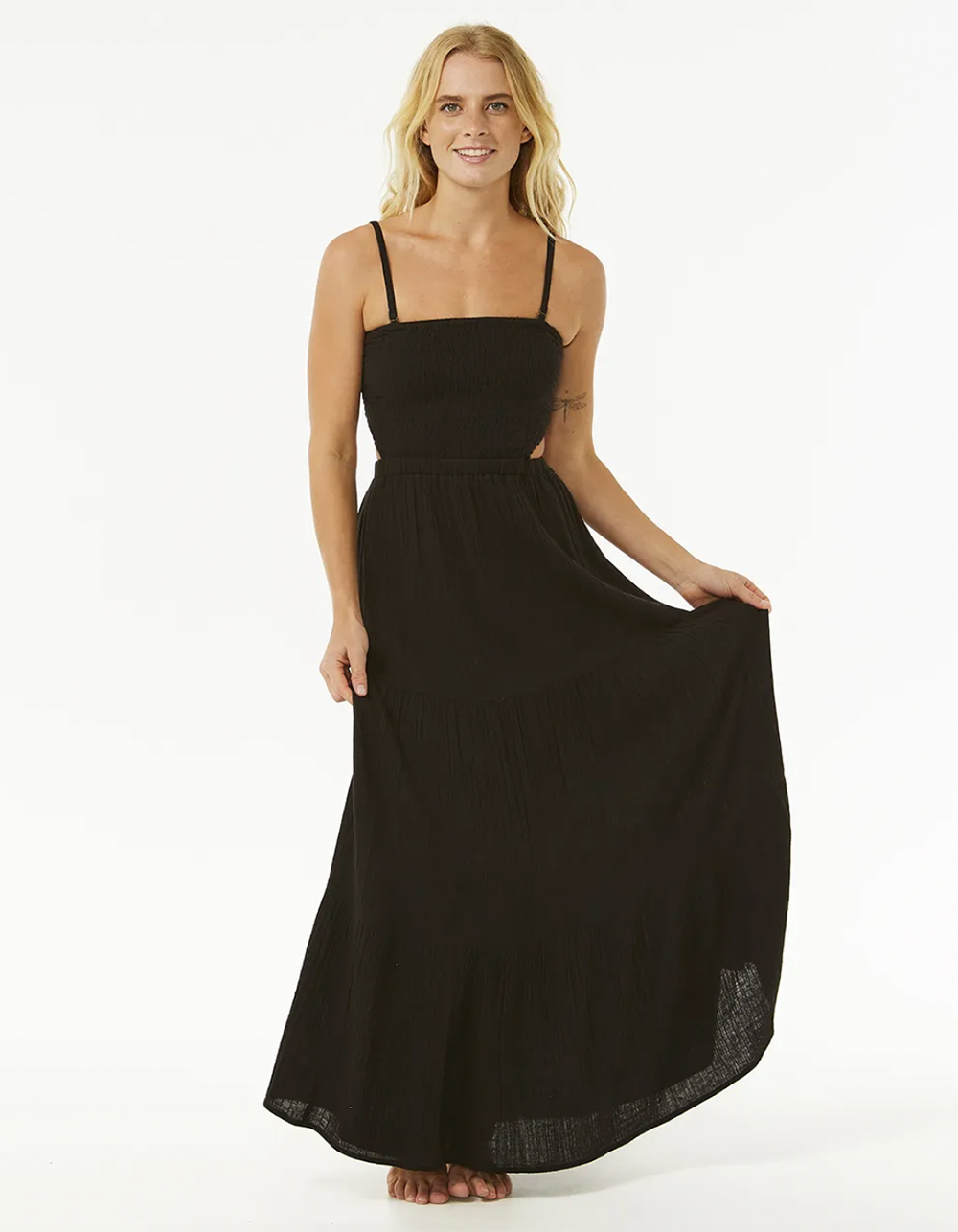 RIP CURL Premium Surf Womens Maxi Dress - BLACK