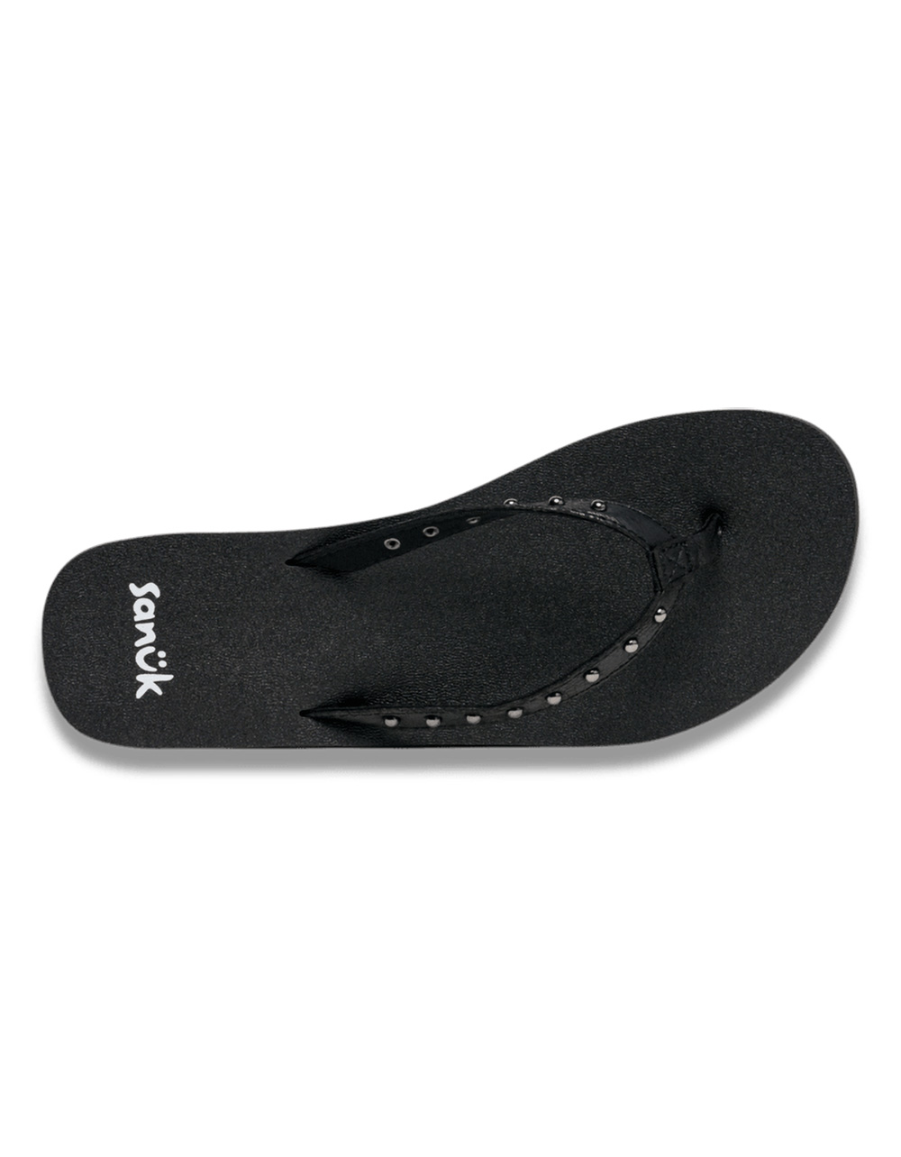 SANUK Yoga Joy II Stud Womens Flip Flops - BLACK
