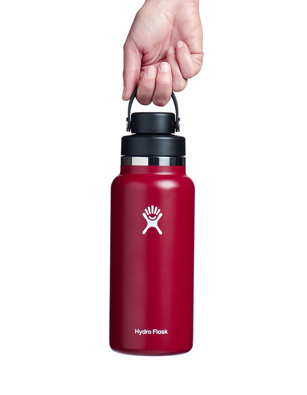HYDRO FLASK 32 oz Wide Mouth Water Bottle with Flex Chug Cap BERRY Tillys