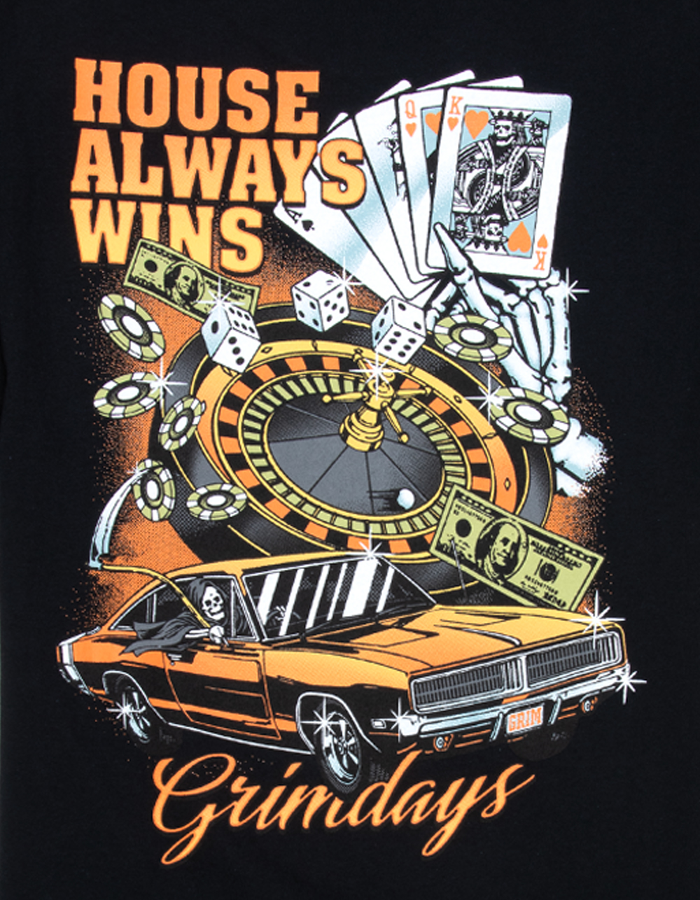 GRIM DAYS The House Mens Tee - BLACK