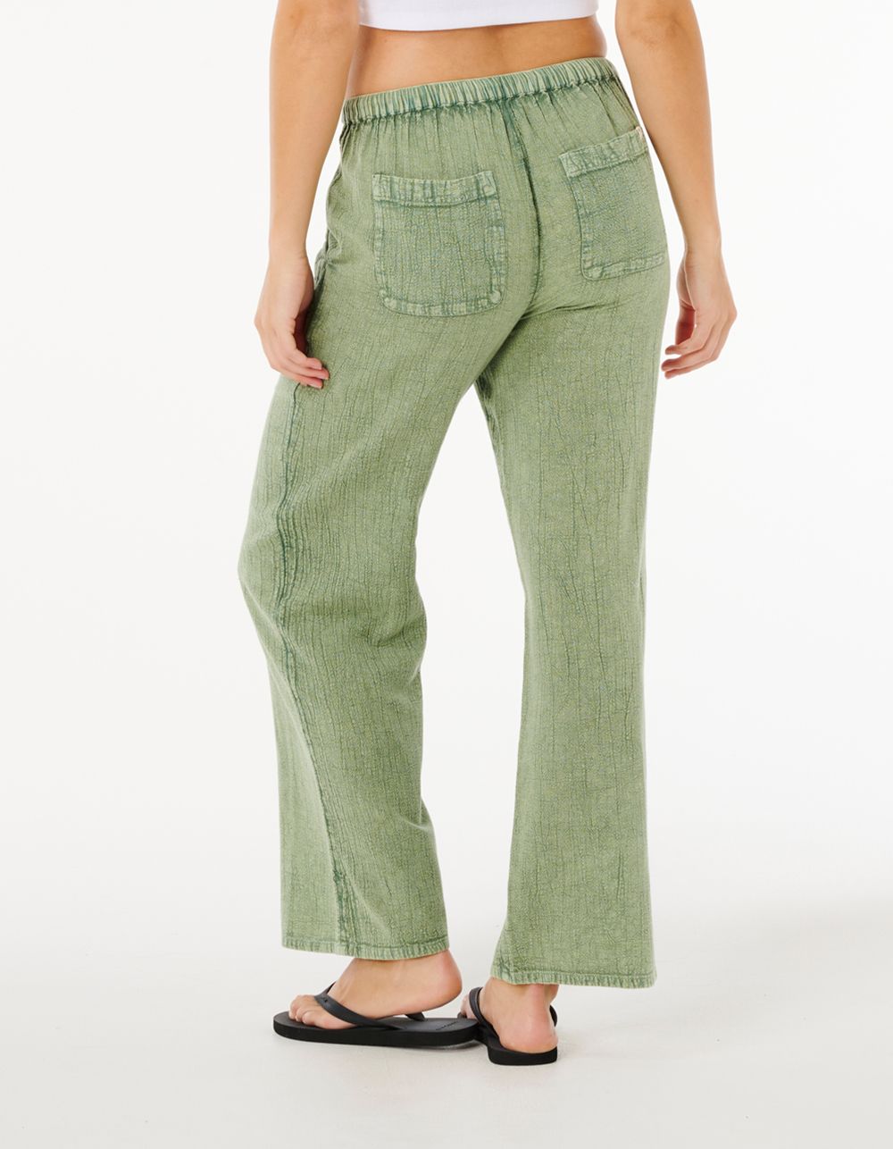 RIP CURL Classic Surf Wide Leg Womens Pants - SAGE