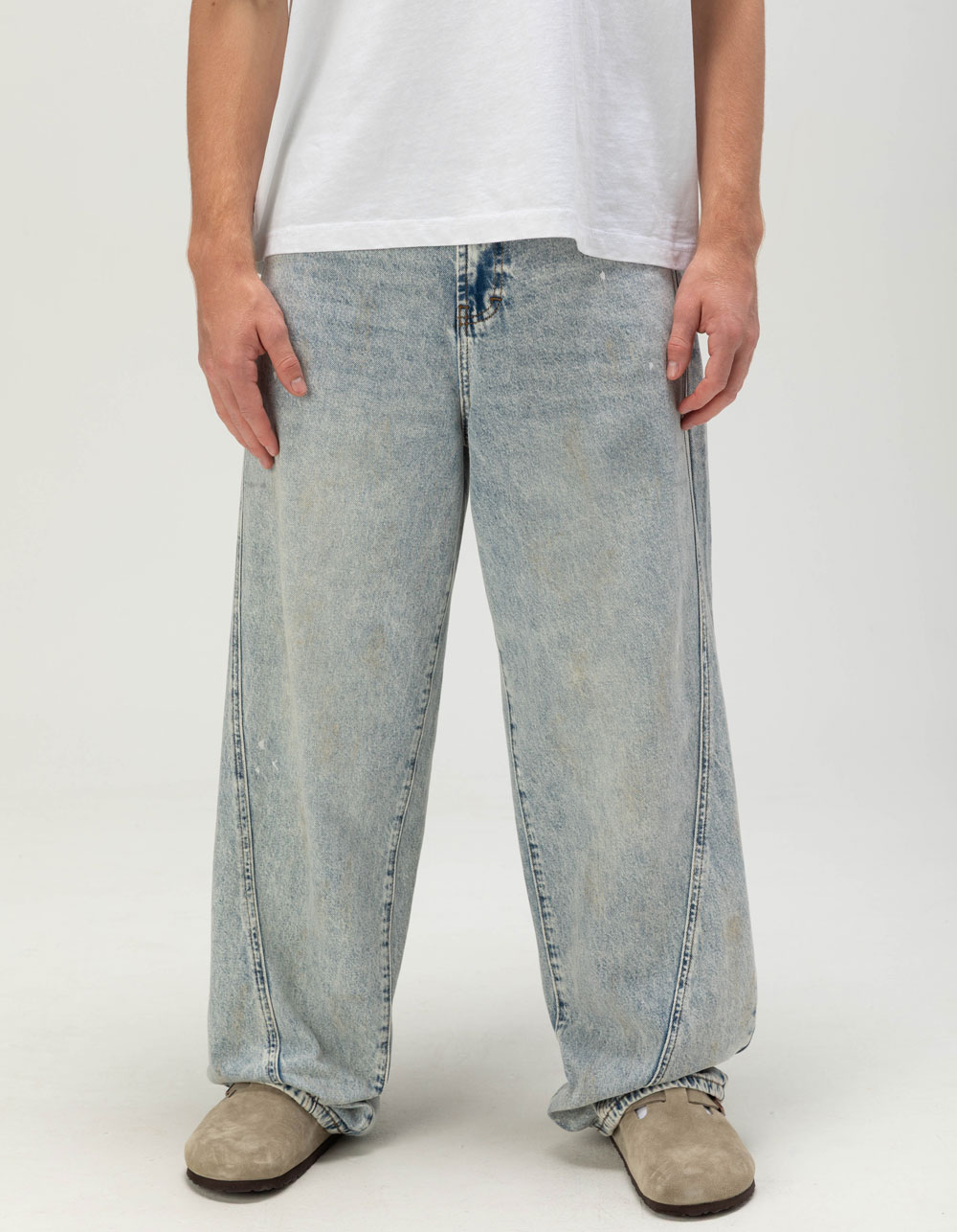 RSQ Mens Extra Baggy Jeans - LIGHT INDIGO
