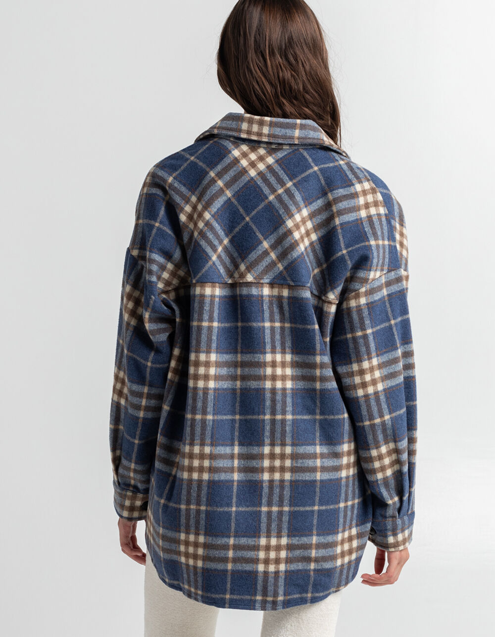 TIMING Plaid Shacket BLUCO Tillys
