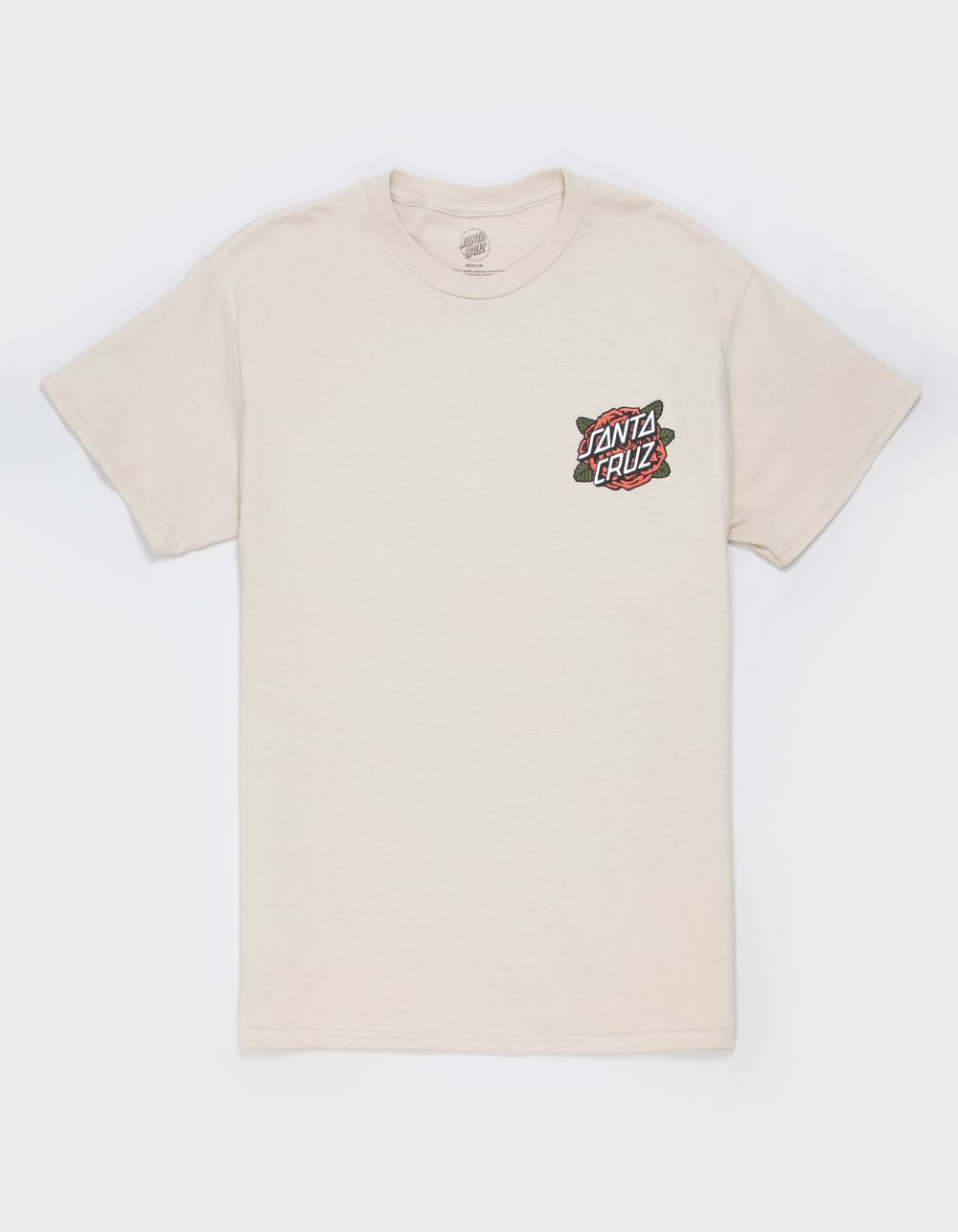 SANTA CRUZ Rose Dot Mens Tee - SAND