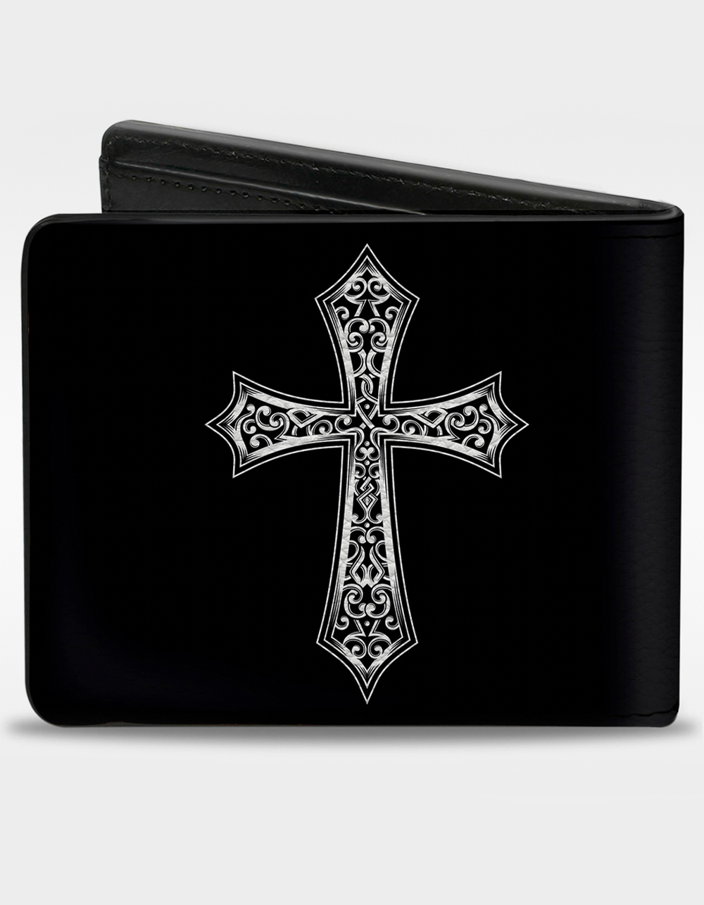 BUCKLE-DOWN Cross Ornamental Fill Bifold Wallet - MULTI