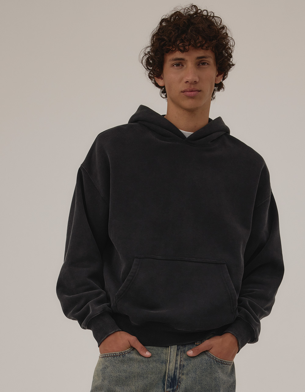 RSQ Mens Oversized Hoodie - BLACK