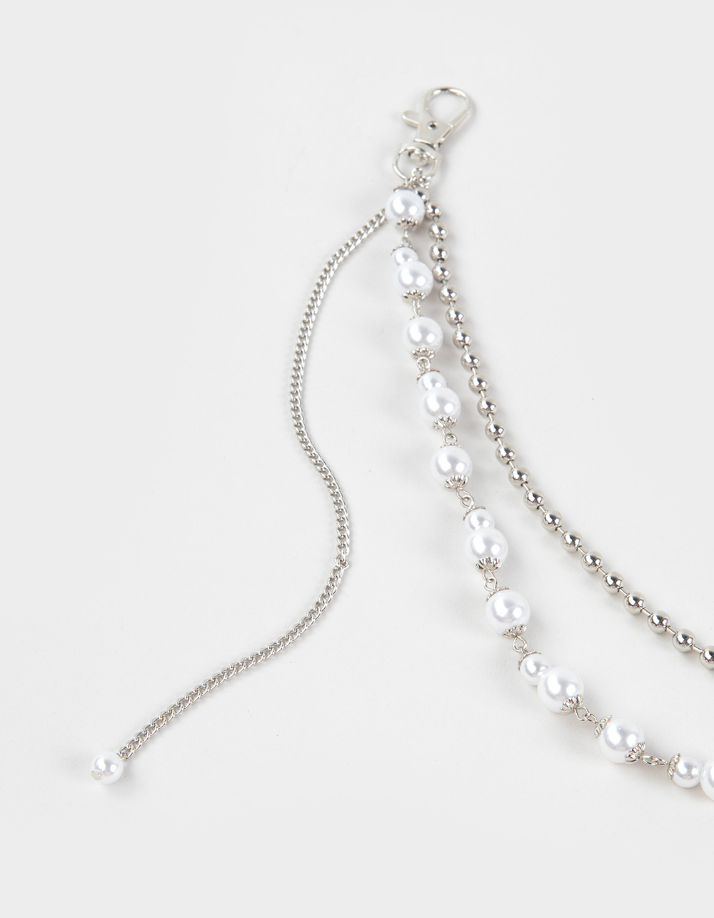 FULL TILT Pearl Wallet Chain - SILVER