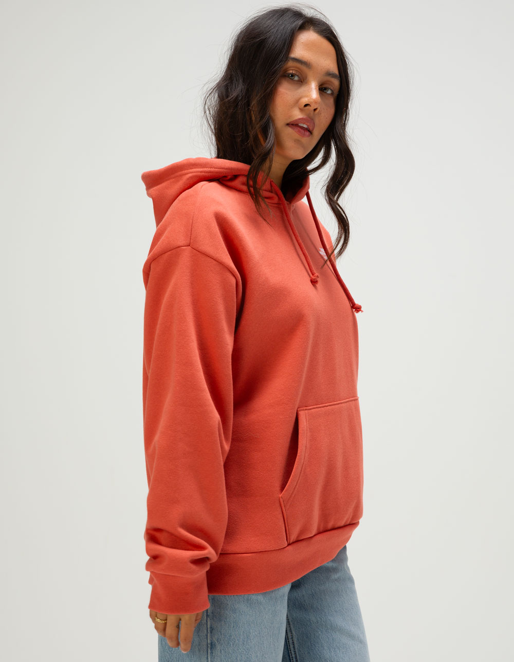 THE NORTH FACE Evolution Womens Oversized Hoodie - BURNT RED