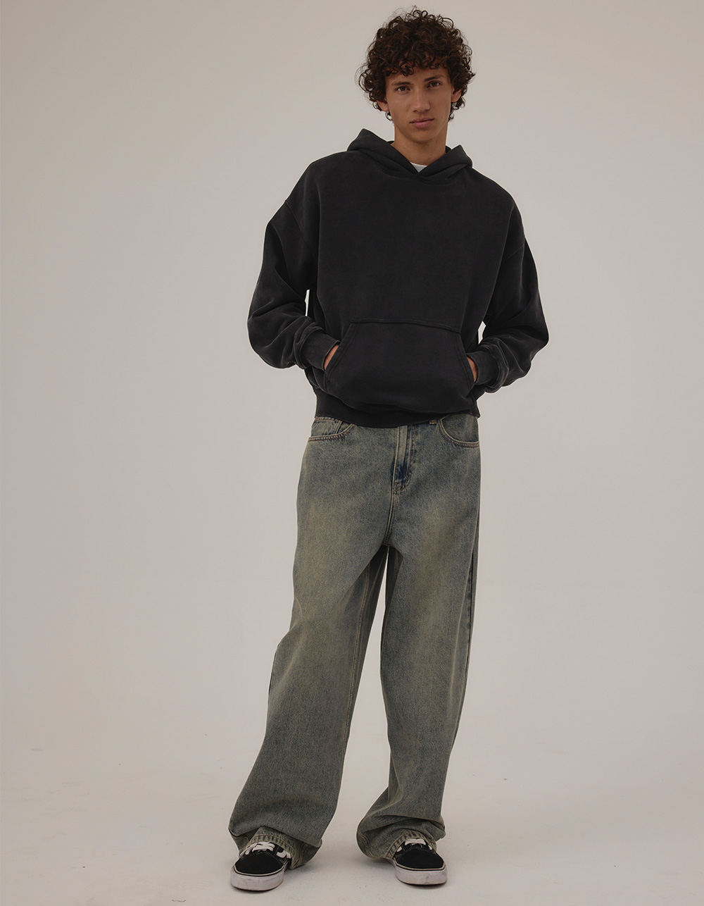 RSQ Mens Oversized Hoodie - BLACK